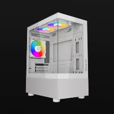 Gabinete Ocelot Gaming Glass Ew7 Psu No, Vent. 1x 120 Mm, Blanco